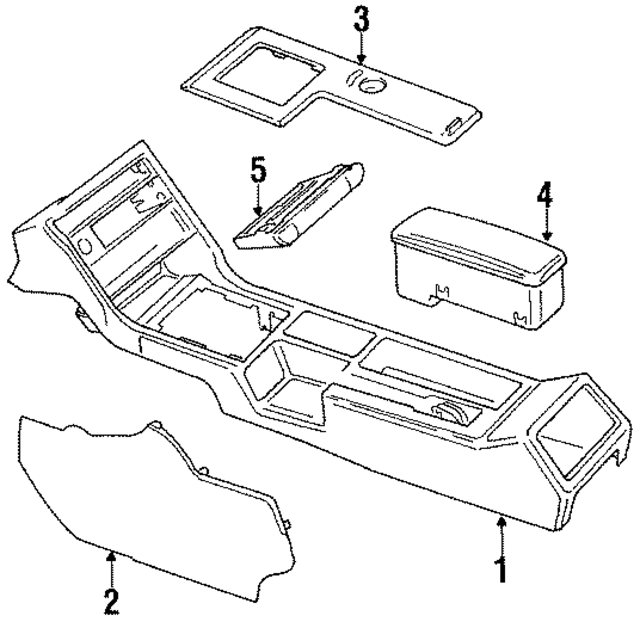 4418632411KY - Body: Console for Audi Image