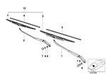 61618182363 - : Wiper Blade Driver Side for BMW Image