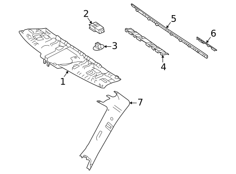 Interior Trim - Roof for 2025 Mercedes-Benz CLE300 #3