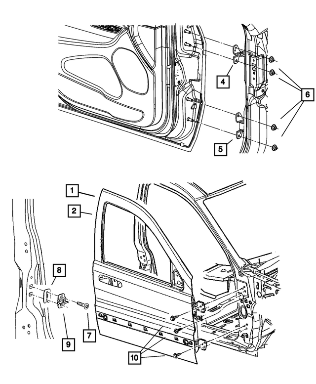 4589140AA - Doors, Door Mirrors and Related Parts: Door Latch Striker Spacer for Mopar Image image