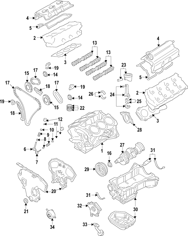 130209N02A - : Engine Camshaft for Nissan: Altima, Maxima, Murano, Pathfinder, Quest Image