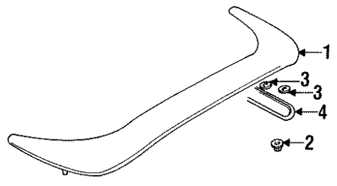 Spoiler for 1996 Subaru SVX #0