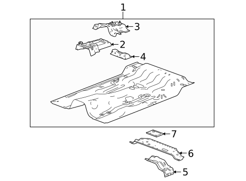 Floor - Cab for 2007 Isuzu i-370 #0