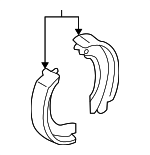 26694AE060 - Brakes: Brake Shoes for Subaru: Legacy, Outback Image