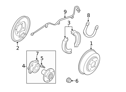 Parking Brake for 2000 Subaru Legacy #0