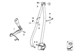 7147163333 - : Fillister Head Screw With Collar for BMW Image