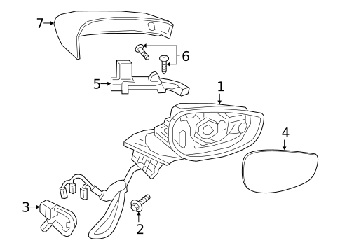 Outside Mirrors for 2025 Mazda 3 #0
