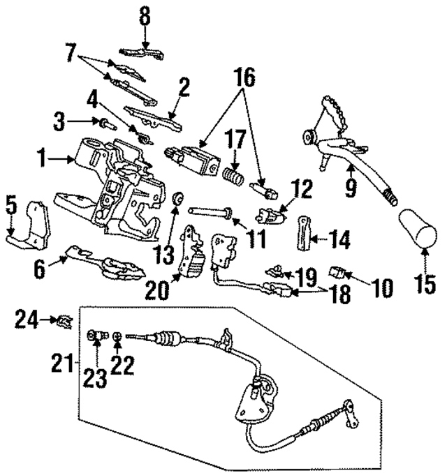 90772SX0981 - : Selector Lever Nut for Honda Image