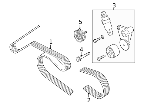 Belts & Pulleys for 2003 Volkswagen Passat #0