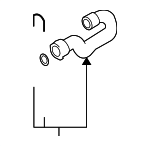 4E0121055AG - Cooling System: Lower Hose for Audi: S8 Image