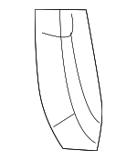 4N0819210AEP5 - Body: Air Outlet for Audi: A6 allroad, A6 Quattro, A7 Sportback, Q8 e-tron, Q8 e-tron Sportback, RS6 Avant, RS7 Sportback, S6, S7 Sportback, SQ8 e-tron, SQ8 e-tron Sportback Image