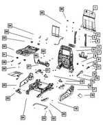 1RX05DK2AA - Interior Trim: Front Seat Back Panel for Mopar Image