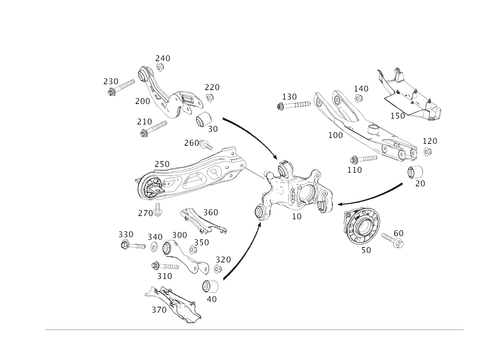 Rear Axle Mount for 2014 Mercedes-Benz CLA250 #0