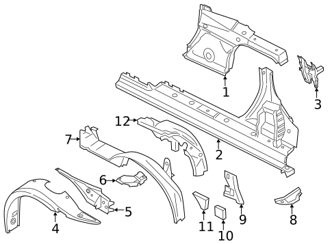 Inner Structure for 2012 Porsche 911 #4