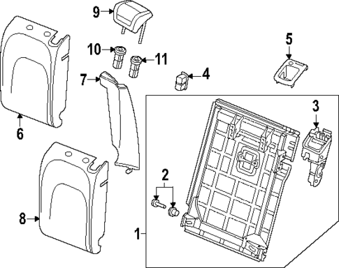 Rear Seat for 2025 Audi SQ8 e-tron Sportback #2