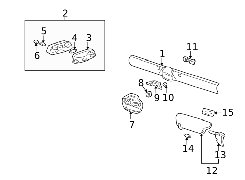 Interior Trim - Roof for 1999 Porsche 911 #0
