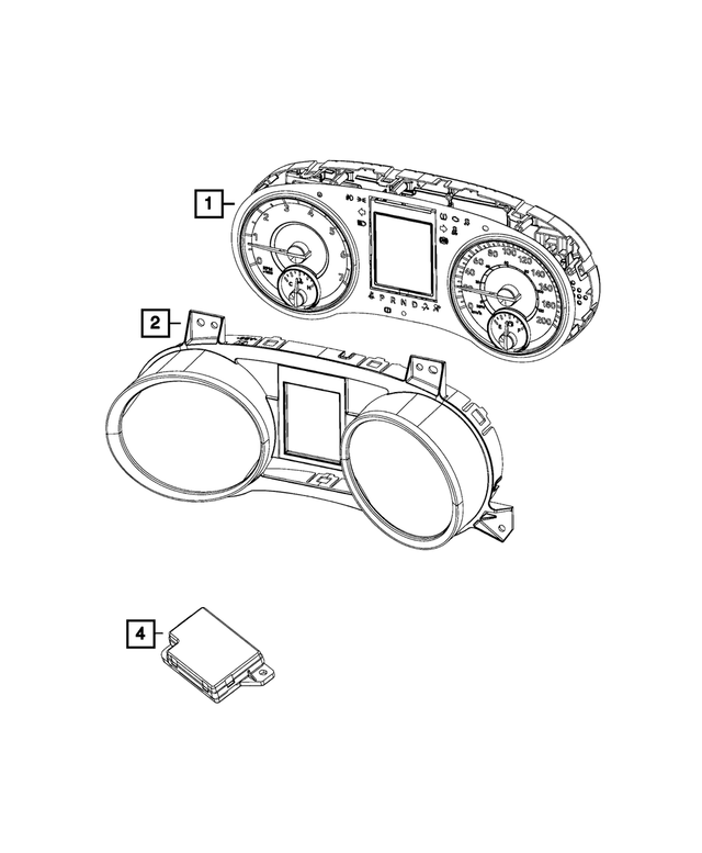 68241684AA - Electrical: Instrument Panel Cluster for Mopar Image