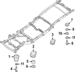 955509CA0A - Body: Insulator for Nissan: Frontier Image