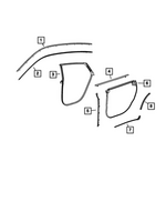 68591252AA - : Front Door Sill Secondary Weatherstrip, Right for Mopar Image