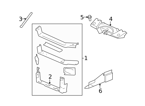 Radiator Support for 2006 Chevrolet Monte Carlo #0