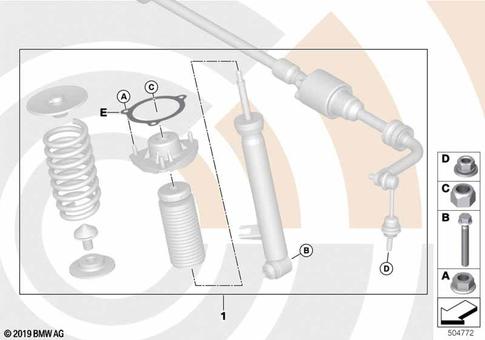 Rear Axle Suspension for 2019 BMW X6 35iX #5