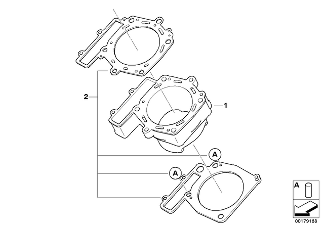 11117719436 - : Set, Cylinder 1 for BMW-Motorrad Image