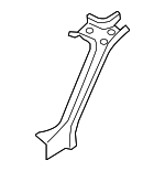 10393085 - Body: Windshield Pillar Reinforced for Cadillac: Escalade, Escalade ESV, Escalade EXT | Chevrolet: Avalanche, Suburban 1500, Suburban 2500, Tahoe | GMC: Yukon, Yukon XL 1500, Yukon XL 2500 Image