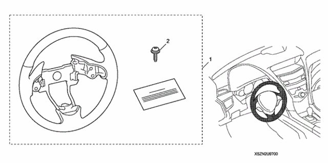 Steering Wheel (Wood) for 2011 Acura ZDX #0