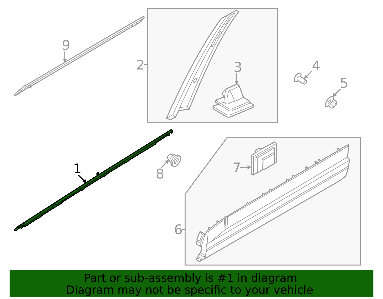 2024-2025 Hyundai Santa Fe Belt Molding 82220-R6000 | MotorMotor
