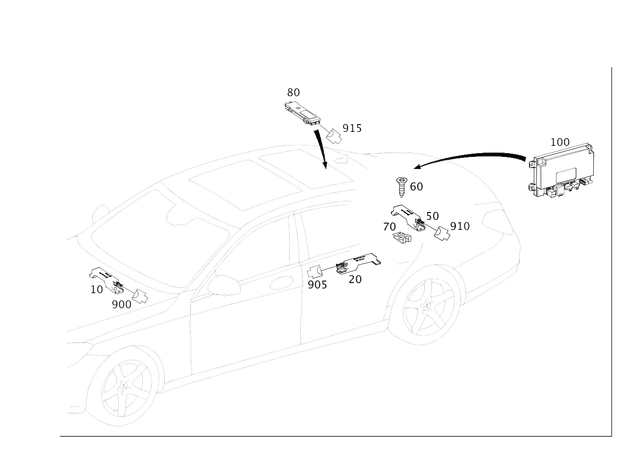 39948445 - Electrical System: Securing for Mercedes-Benz Image image