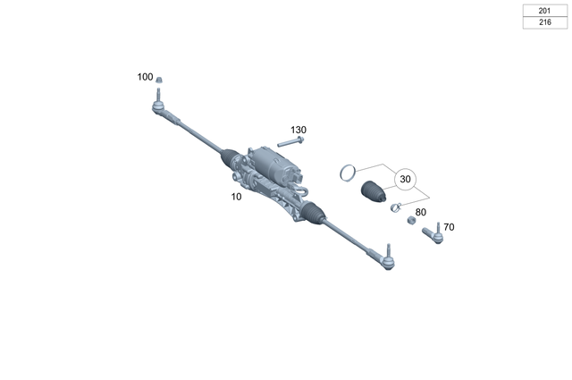2974602501 - Steering: Rear Axle Steering for Mercedes-Benz Image image