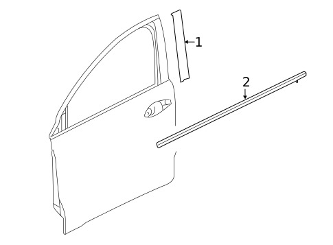 Exterior Trim - Front Door for 2020 Honda HR-V #0