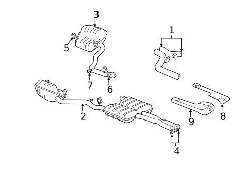 Exhaust Components for 2007 Chrysler 300 #0