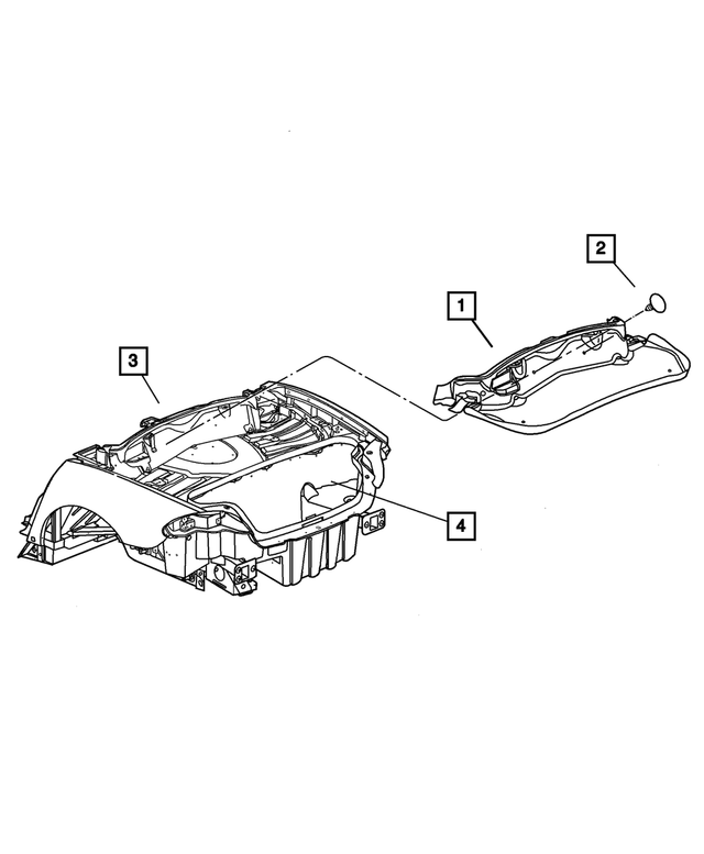 5029837AB - Interior Trim: Cargo - Flexible Tray Kit for Mopar Image