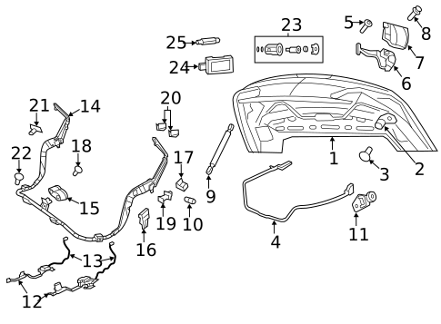 Trunk for 2012 Chrysler 200 #0