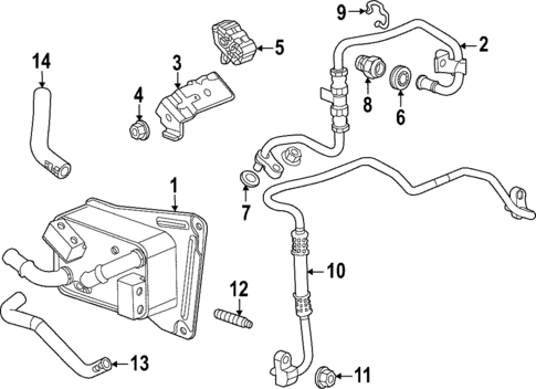 Trans Oil Cooler for 2025 GMC Acadia #1