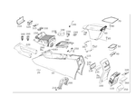 1666803703 - Trim: Housing, Center Console for Mercedes-Benz Image