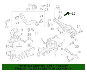 Wht 001 702 2007-2025 Volkswagen Lower Control Arm Adjust Bolt WHT-001-761 | OEM ...