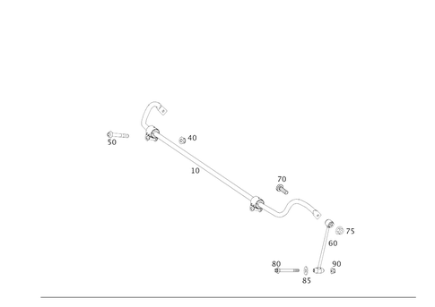 Rear Torsion Bar for 2021 Mercedes-Benz GLC 63 AMG&reg; #0