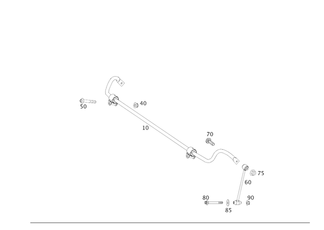 2053267600 - Springs, Suspension and Hydraulic Components: Torsion Bar for Mercedes-Benz: GLC63 AMG, GLC63 AMG S Image image