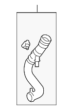 LR013684 - Cooling System: Lower Hose for Land Rover: LR4, Range Rover Sport Image
