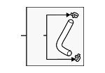 254142W800 - Cooling System: Upper Hose for Hyundai Image
