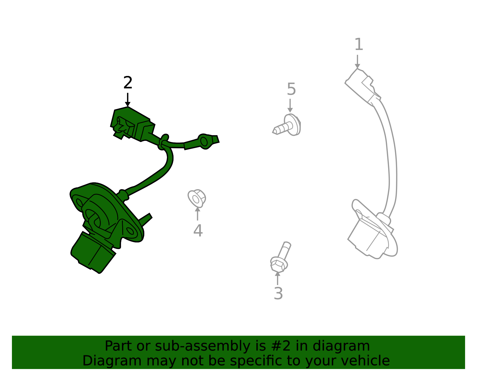 Rear View Backup Camera With Bracket For 2010-2014 Subaru Legacy & Outback (86267AJ10B)