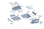 2146905000 - Interior Trim/Exterior Detachable Parts: Trunk Lining for Mercedes-Benz Image