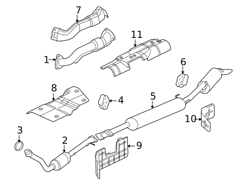 Exhaust Components for 2005 Buick Terraza #0