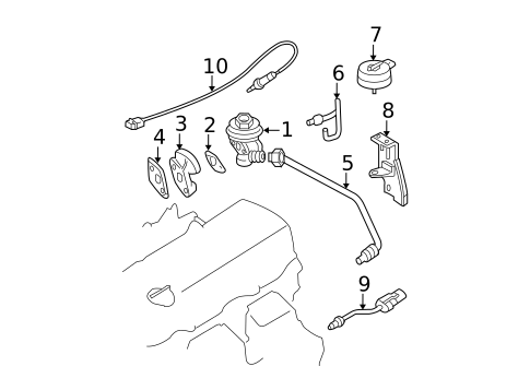 EGR System for 2002 Nissan Frontier #0