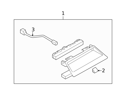 High Mounted Stop Lamp for 2013 Subaru Legacy #0