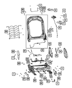 68568840AB - Interior Trim: Front Seat Cable for mopar Image