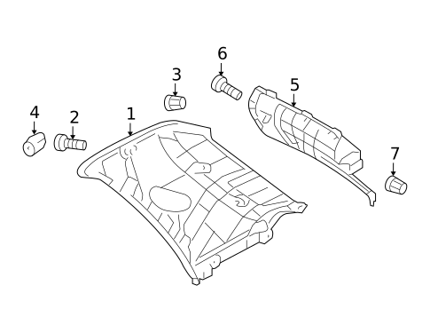 Interior Trim - Quarter Panels for 2009 Kia Sportage #0