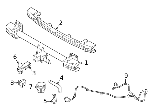 Trailer Hitch Components for 2020 Volvo XC90 #0